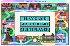 Jones In The Fast Lane Flash Game - Menu